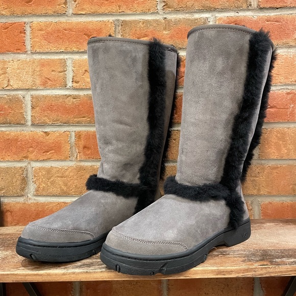 Grey Sunburst Tall Uggs Black Ugg Sunburst Tall Ugg Sundance Grey